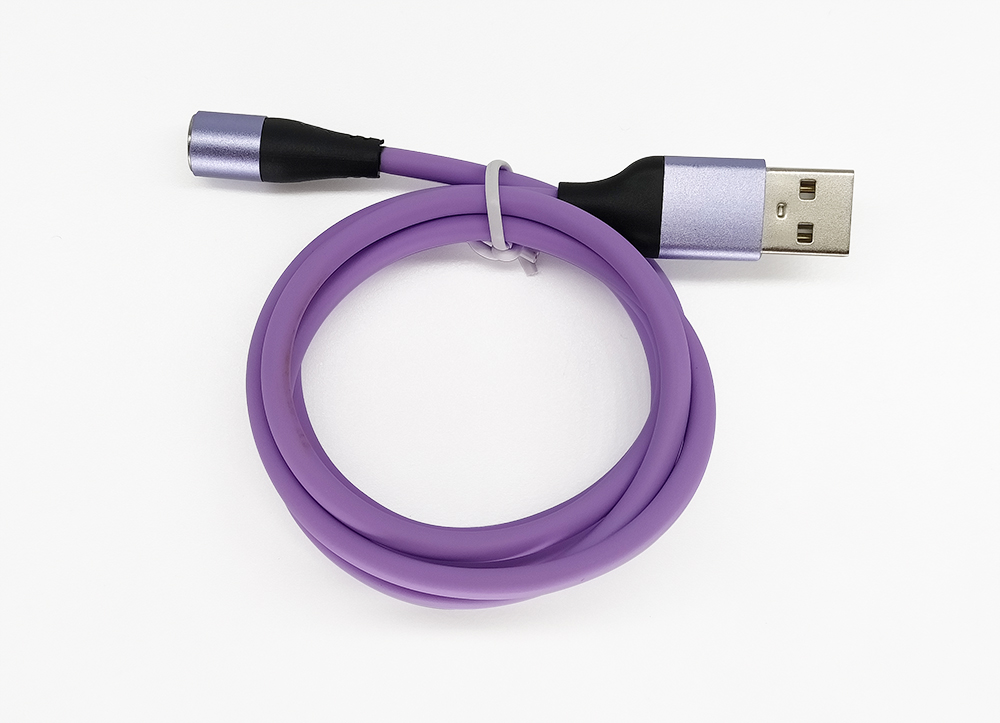 液態(tài)硅膠7Pin磁吸數(shù)據(jù)線，可傳輸數(shù)據(jù)帶LED燈